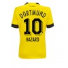 Damen Fußballbekleidung Borussia Dortmund Thorgan Hazard #10 Heimtrikot 2022-23 Kurzarm